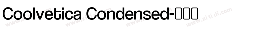 Coolvetica Condensed字体转换